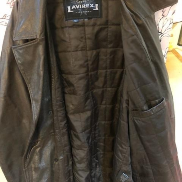 Avirex Leather Coat - Picture 1 of 3